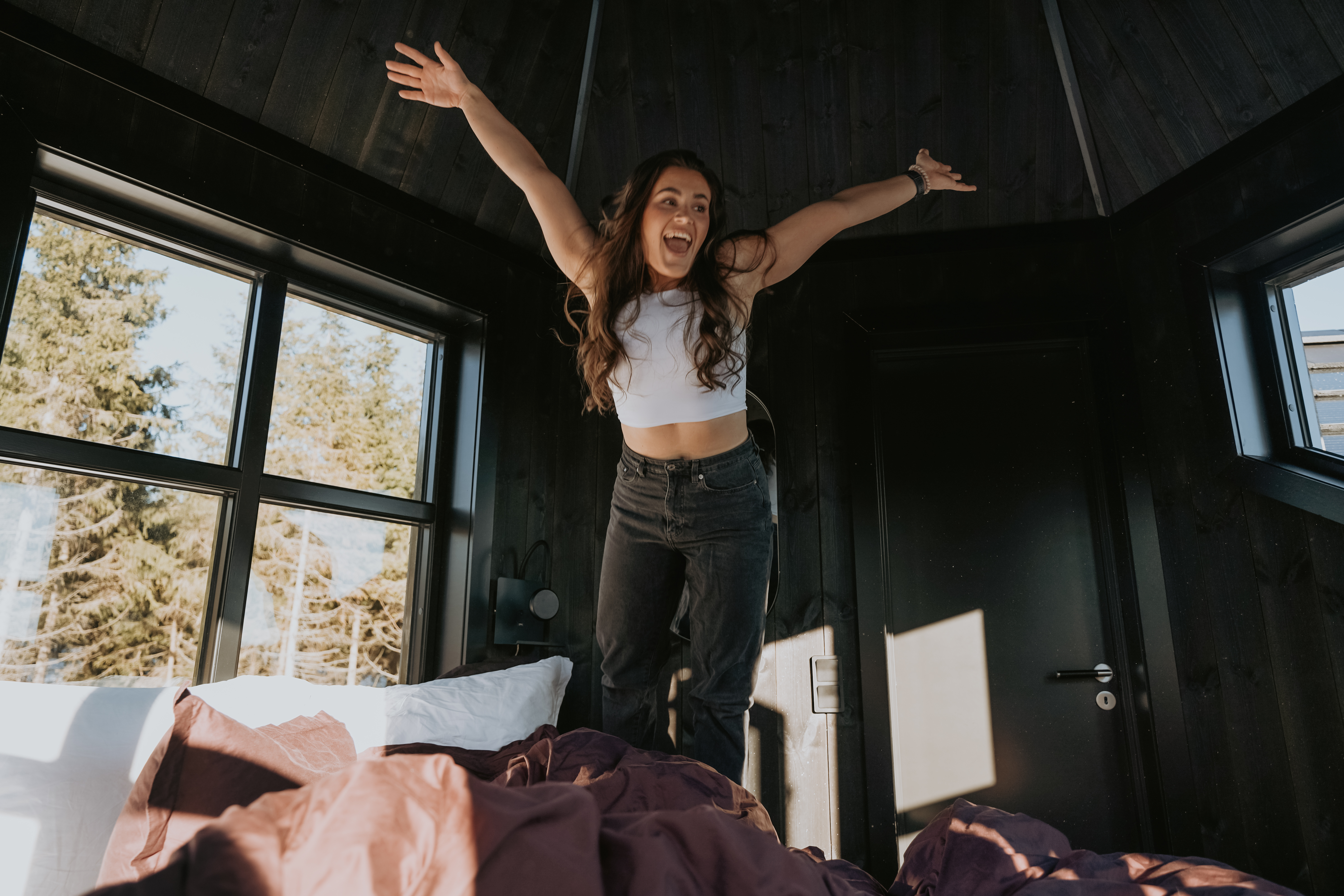 Flykt fra byens stress til skogens ro